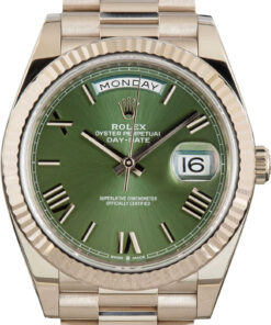 HandMade The Rolex Day-Date 40 228239 Olive Green Roman Dial