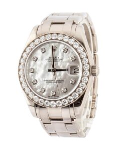 Alternative view of HandMade The Rolex Datejust Pearlmaster 34 ref 81298 18k White Gold
