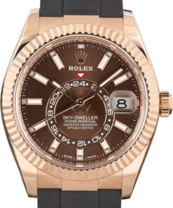 HandMade The Rolex Sky-Dweller 326235 18k Everose Gold Chocolate Dial