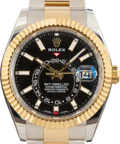 HandMade The Rolex Sky-Dweller Steel & Gold 326933 Black Dial