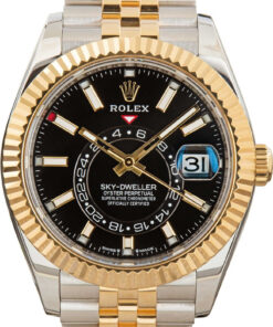 HandMade The Rolex Sky-Dweller Two Tone 336933 Black Dial