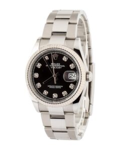 Alternative view of HandMade The Rolex Datejust 126234 Black Diamond Dial