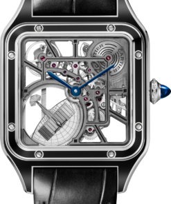 SANTOS-DUMONT SKELETON WATCH EQUIPPED WITH A MICRO-ROTOR