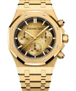 Audemars Piguet Royal Oak Chronograph Yellow Gold Smoked Champagne dial 26240BA.OO.1320BA.02