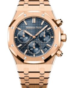 Audemars Piguet ROYAL OAK SELFWINDING CHRONOGRAPH “50TH ANNIVERSARY” Rose Gold Blue Dial REF#26240OR.OO.1320OR.01