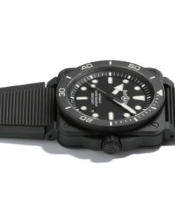 Alternative view of BR 03 Diver Black Matte Ceramic