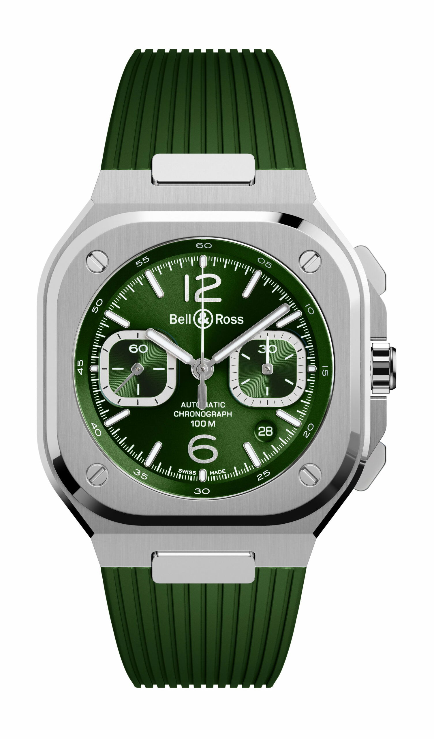 BR 05 Chrono Green Steel