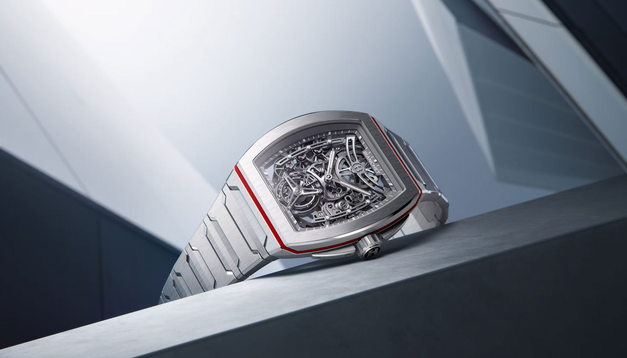 B 1.618 Flying Tourbillon UltraFino Titanium Skeleton Red - Image 2