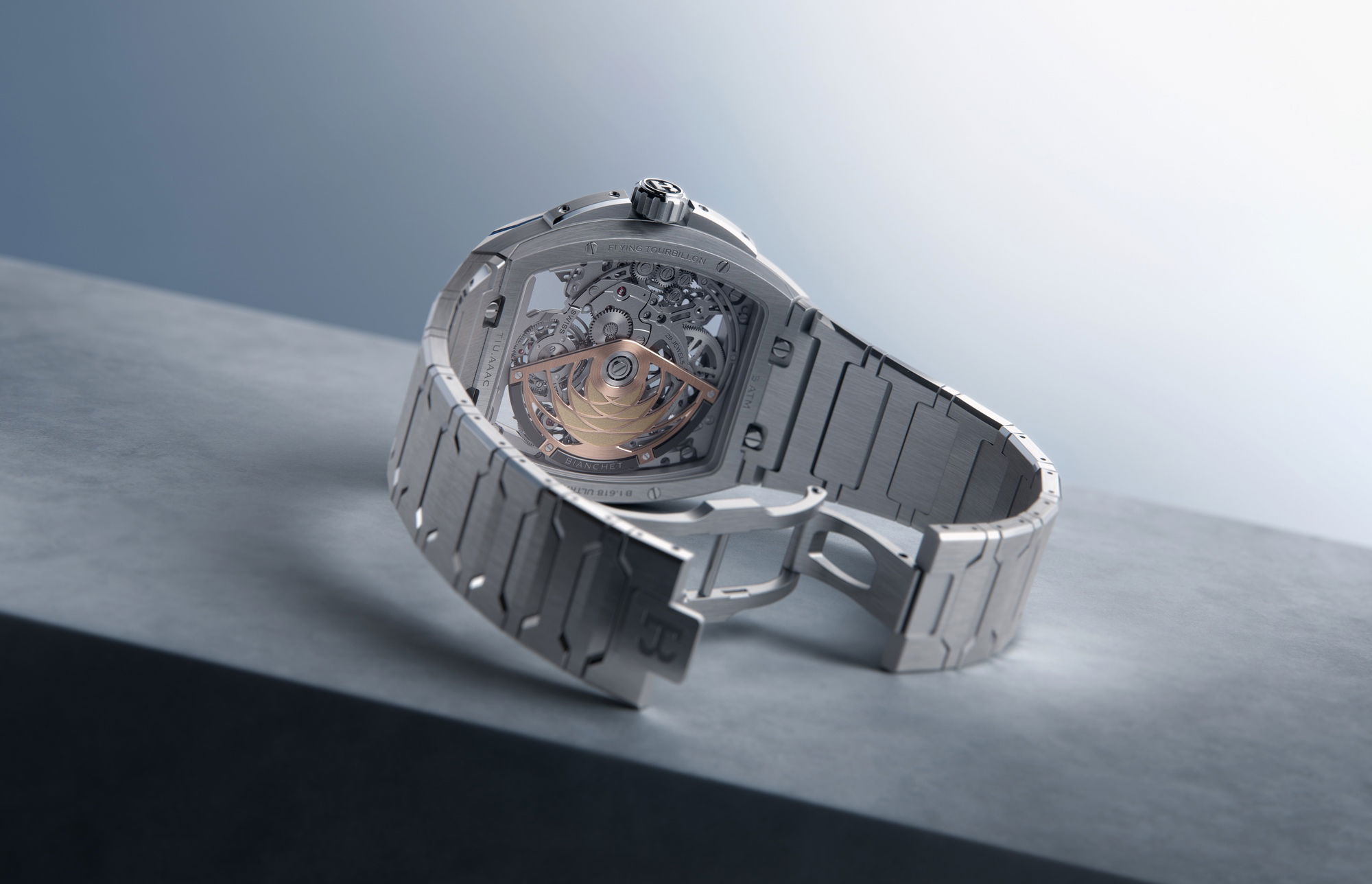 B 1.618 Flying Tourbillon UltraFino Titanium Skeleton Red - Image 4
