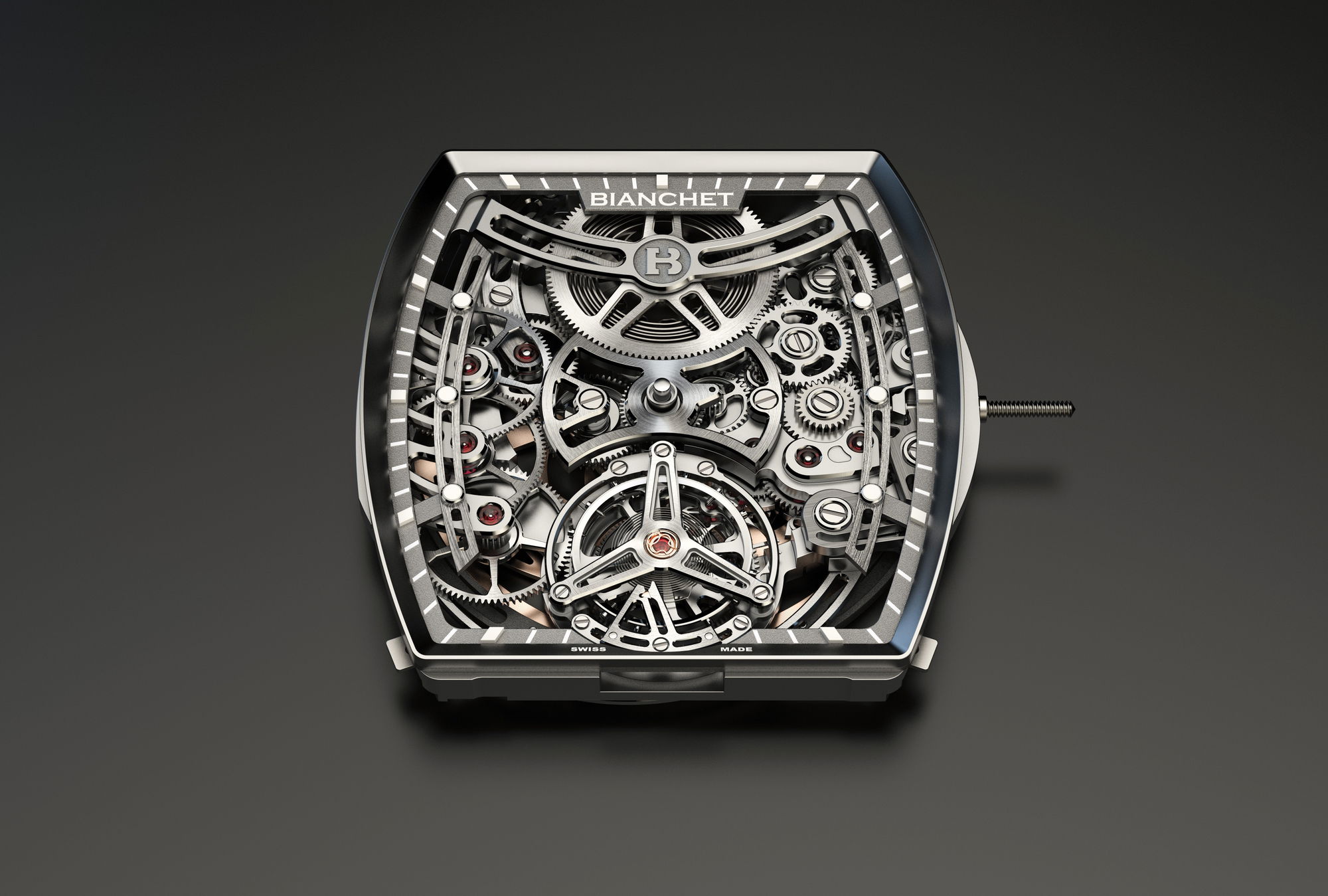 B 1.618 Flying Tourbillon UltraFino Titanium Skeleton Red - Image 5