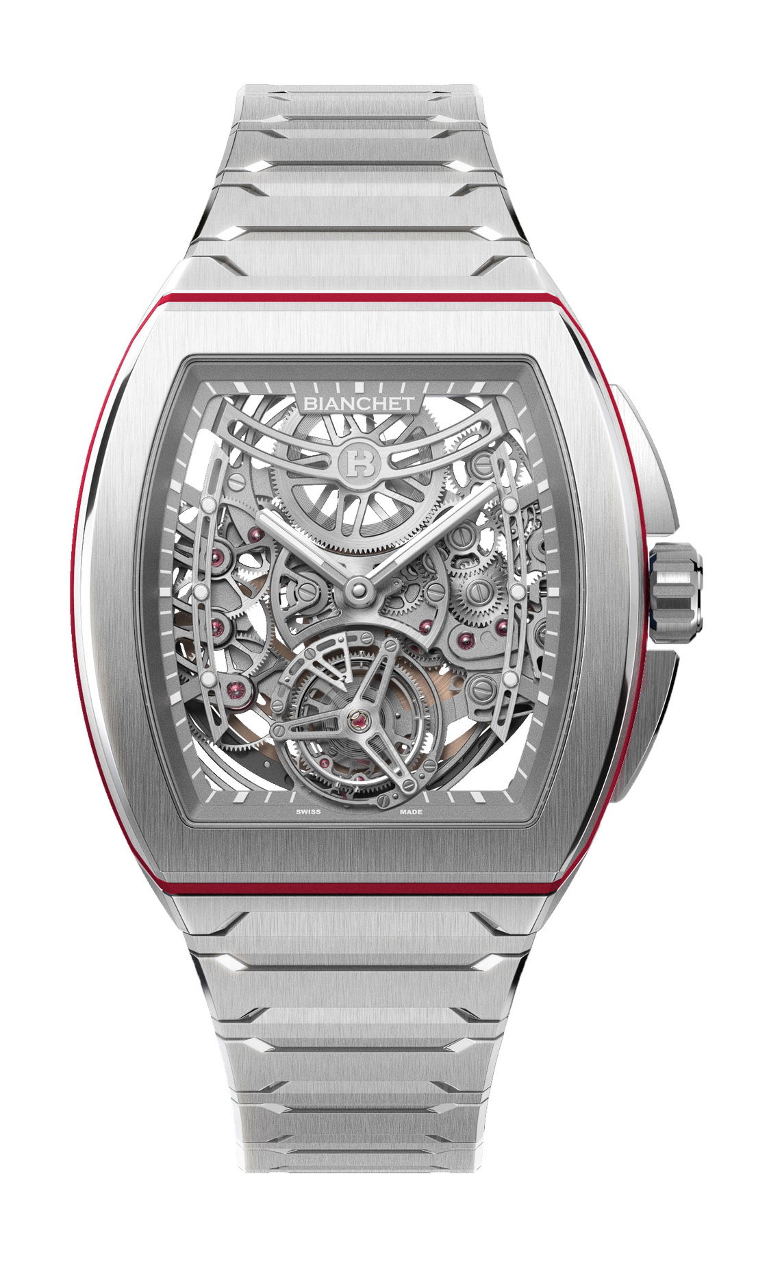 B 1.618 Flying Tourbillon UltraFino Titanium Skeleton Red