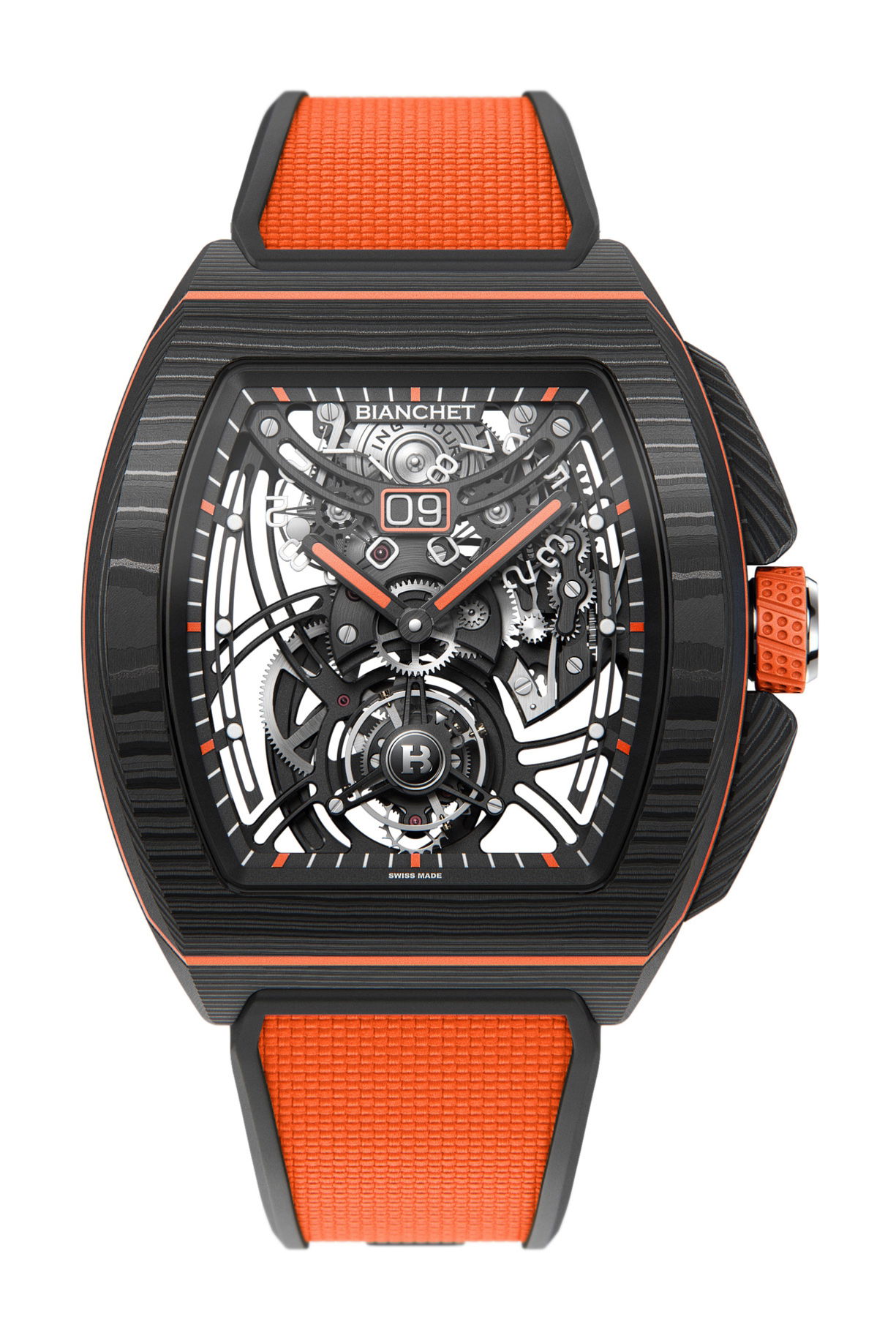 Flying Tourbillon Grande Date B1.618 Carbon Orange