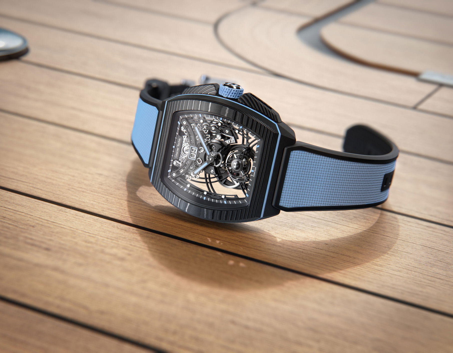 Flying Tourbillon Grande Date B1.618 Carbon Sky Blue - Image 8