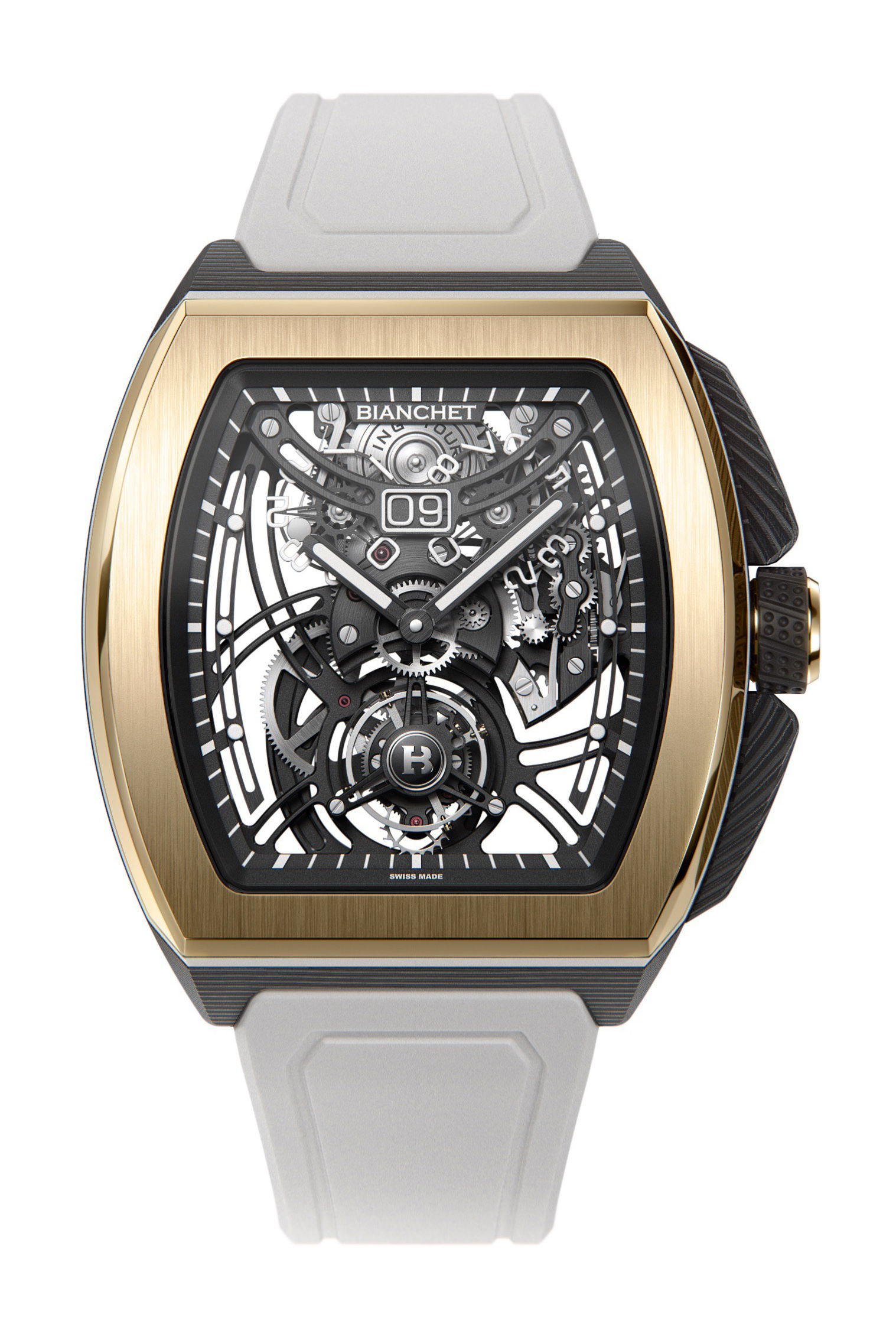 Flying Tourbillon Grande Date B1.618 Hybrid Gold