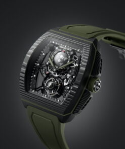 Alternative view of Flying Tourbillon Sport GMT Carbon Fern Green