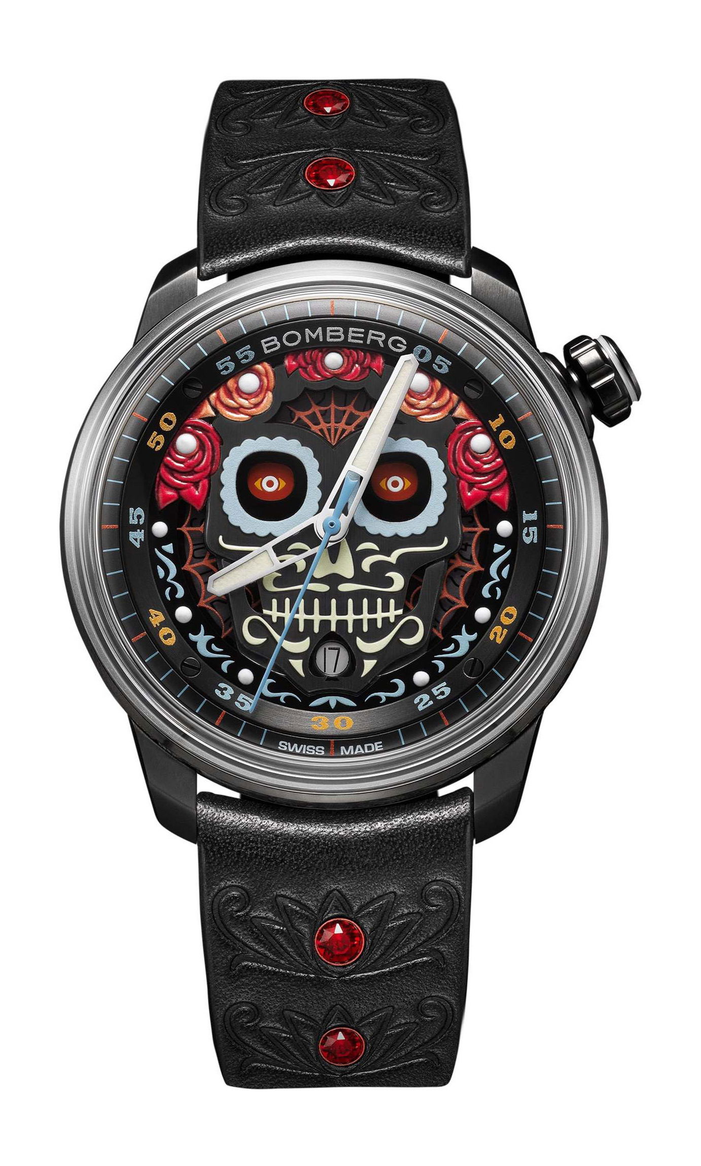BB-01 Automatic Dia de los Muertos Red