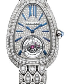 Serpenti Seduttori Tourbillon White Gold And Full Diamonds