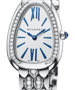 Serpenti Seduttori White Gold Semi-Paved Bracelet