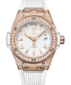 Big Bang One Click King Gold White Pavé 33mm