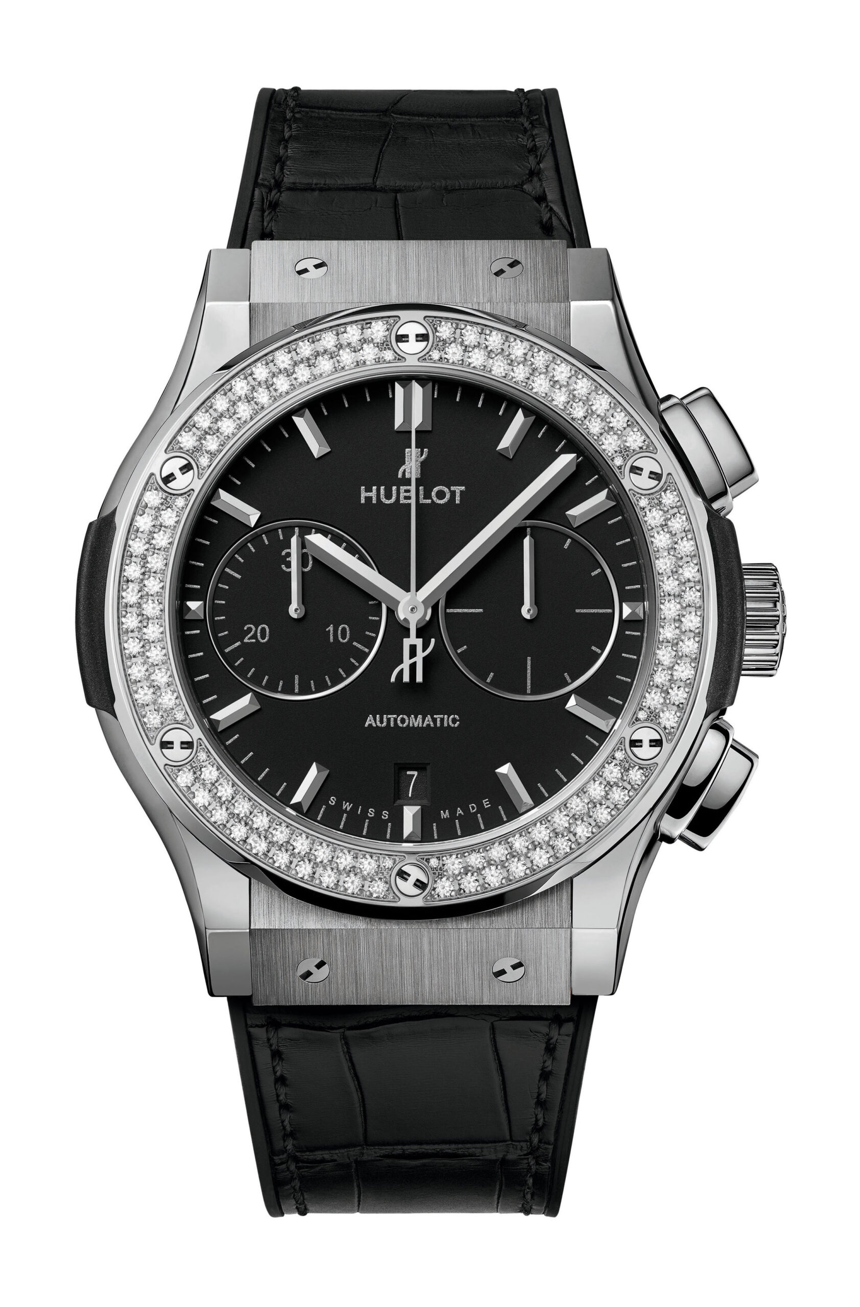Classic Fusion Chonograph Titanium Diamonds