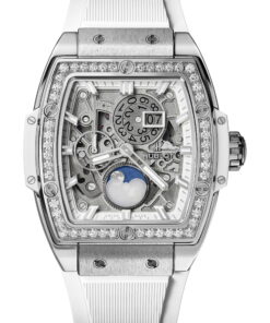 Spirit Of Big Bang Moonphase Titanium White Diamonds