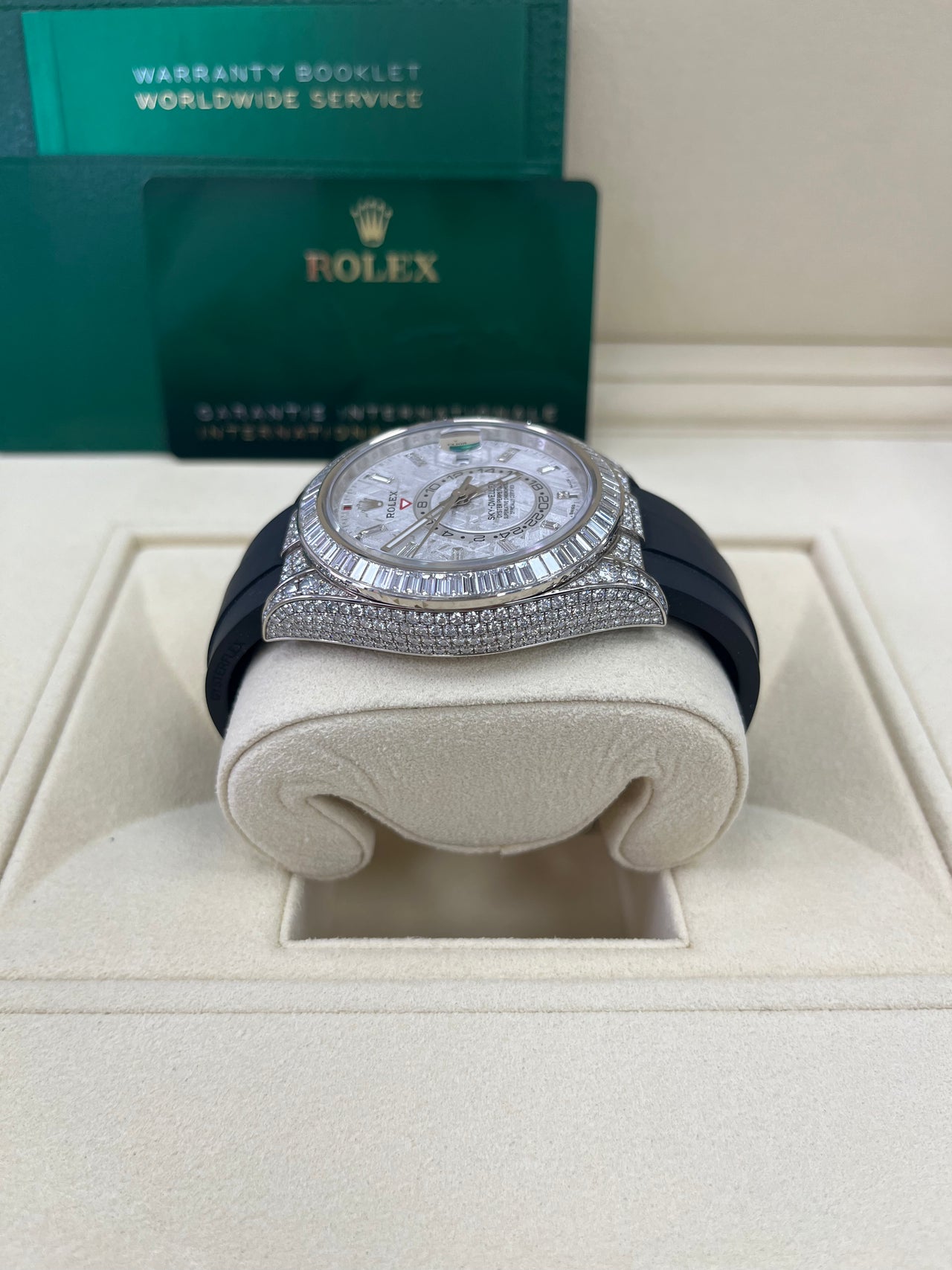 Rolex Sky-Dweller Meteorite Diamonds Baguette Dial Factory Diamonds (Reference # 326259tbr) - Image 2