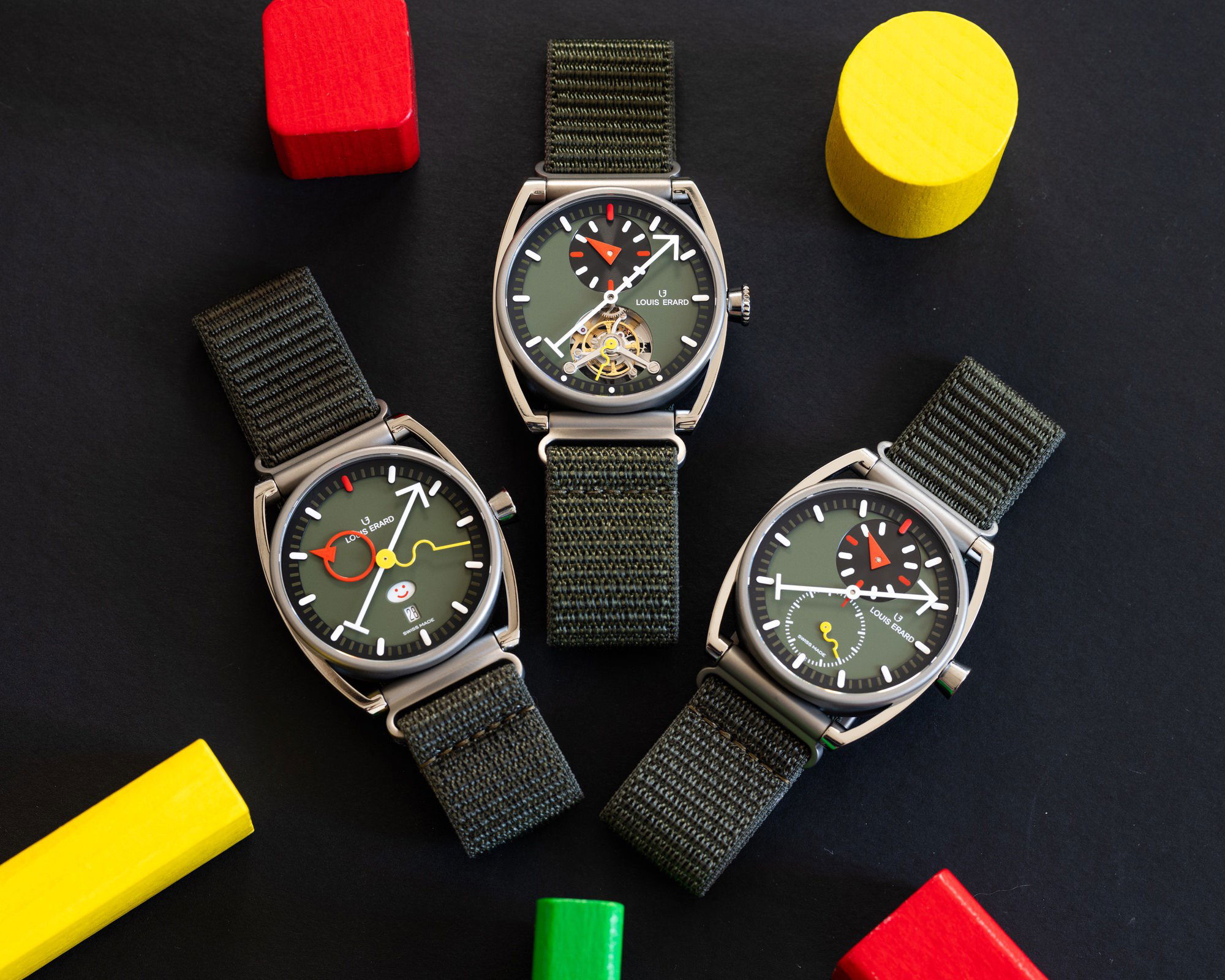 Excellence Le Régulateur Tourbillon Louis Erard x Alain Silberstein Khaki Box Set - Image 2