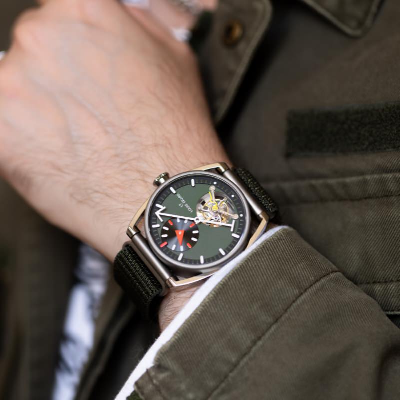 Excellence Le Régulateur Tourbillon Louis Erard x Alain Silberstein Khaki Box Set - Image 4