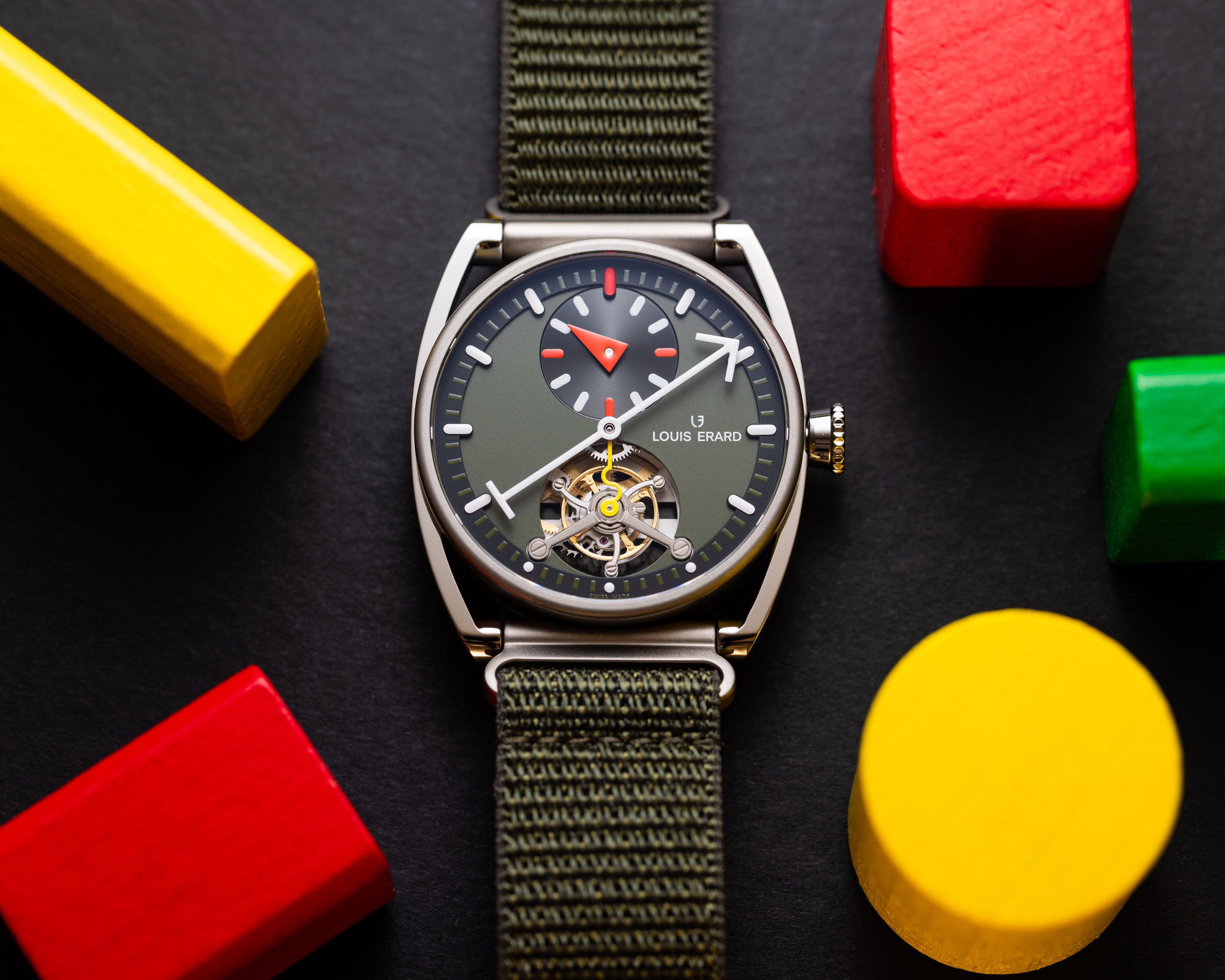Excellence Le Régulateur Tourbillon Louis Erard x Alain Silberstein Khaki Box Set - Image 6