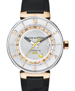Tambour Moon GMT Silver, Acier et Or Rose