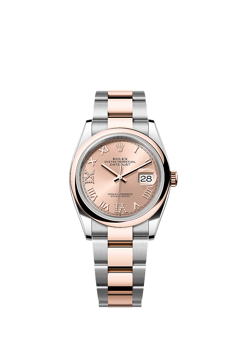 Rolex Datejust 36 36 mm Oystersteel and Everose gold 126201-0028