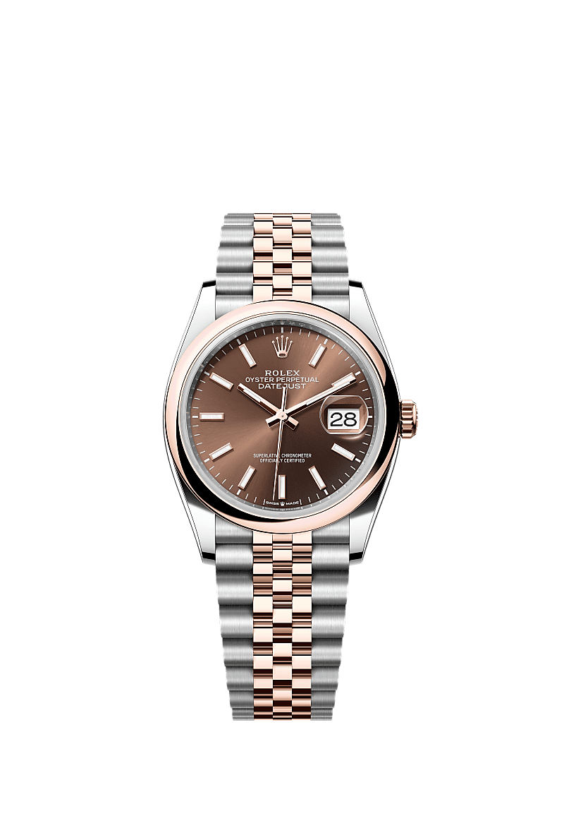 Rolex Datejust 36 36 mm Oystersteel and Everose gold 126201-0043