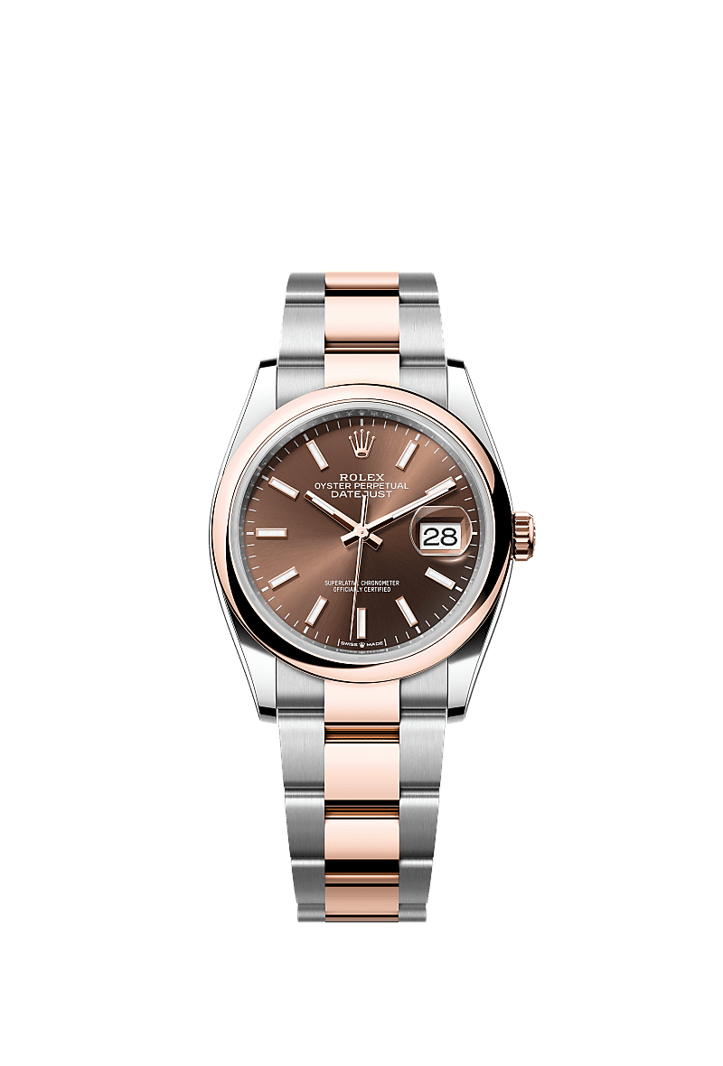 Rolex Datejust 36 36 mm Oystersteel and Everose gold 126201-0044