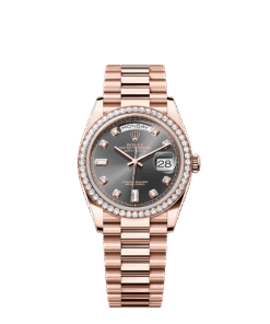 Rolex Day-Date 36 36 mm Everose gold and diamonds 128345rbr-0052