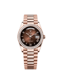 Rolex Day-Date 36 36 mm Everose gold and diamonds 128345rbr-0075