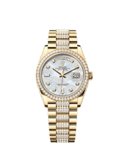 Rolex Day-Date 36 36 mm yellow gold and diamonds 128348rbr-0019