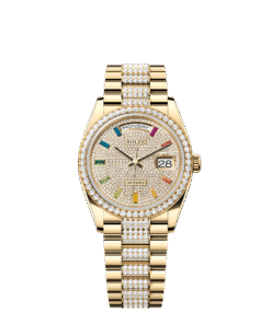 Rolex Day-Date 36 36 mm yellow gold and diamonds 128348rbr-0031