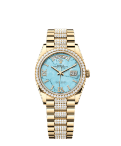 Rolex Day-Date 36 36 mm yellow gold and diamonds 128348rbr-0038