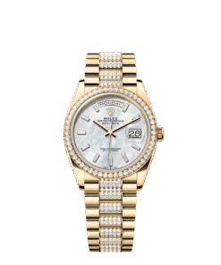 Rolex Day-Date 36 36 mm yellow gold and diamonds 128348rbr-0071