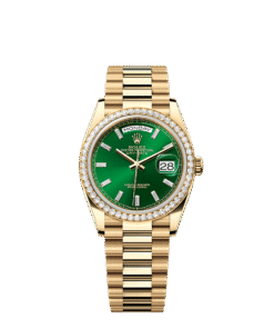 Rolex Day-Date 36 36 mm yellow gold and diamonds 128348rbr-0078