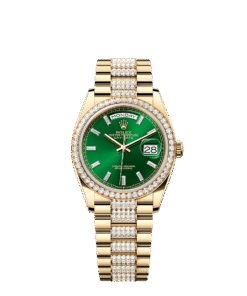 Rolex Day-Date 36 36 mm yellow gold and diamonds 128348rbr-0079