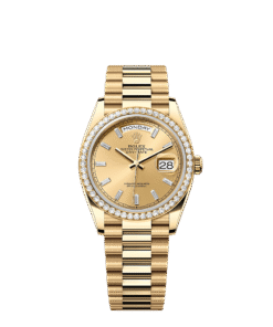 Rolex Day-Date 36 36 mm yellow gold and diamonds 128348rbr-0080