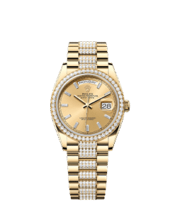 Rolex Day-Date 36 36 mm yellow gold and diamonds 128348rbr-0081