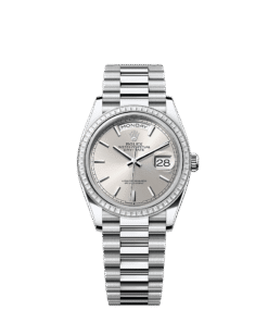 Rolex Day-Date 36 36 mm platinum and diamonds 128396tbr-0004