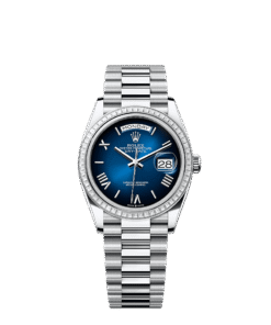 Rolex Day-Date 36 36 mm platinum and diamonds 128396tbr-0021