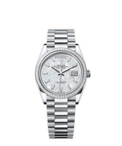 Rolex Day-Date 36 36 mm platinum and diamonds 128396tbr-0022