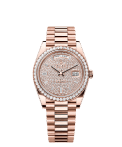 Rolex Day-Date 40 40 mm Everose gold and diamonds 228345rbr-0002
