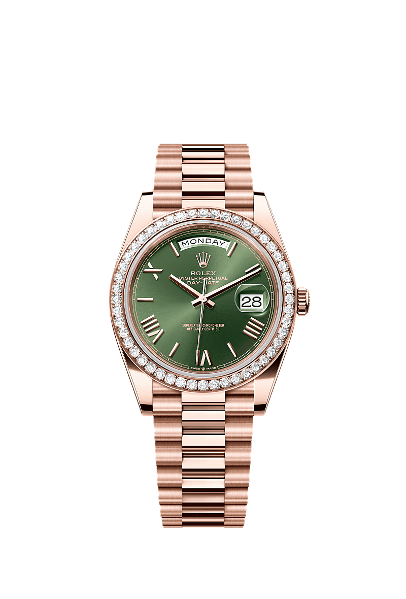 Rolex Day-Date 40 40 mm Everose gold and diamonds 228345rbr-0011