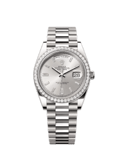 Rolex Day-Date 40 40 mm white gold and diamonds 228349rbr-0001