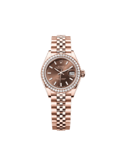 Rolex Lady-Datejust 28 mm Everose gold and diamonds 279135rbr-0008